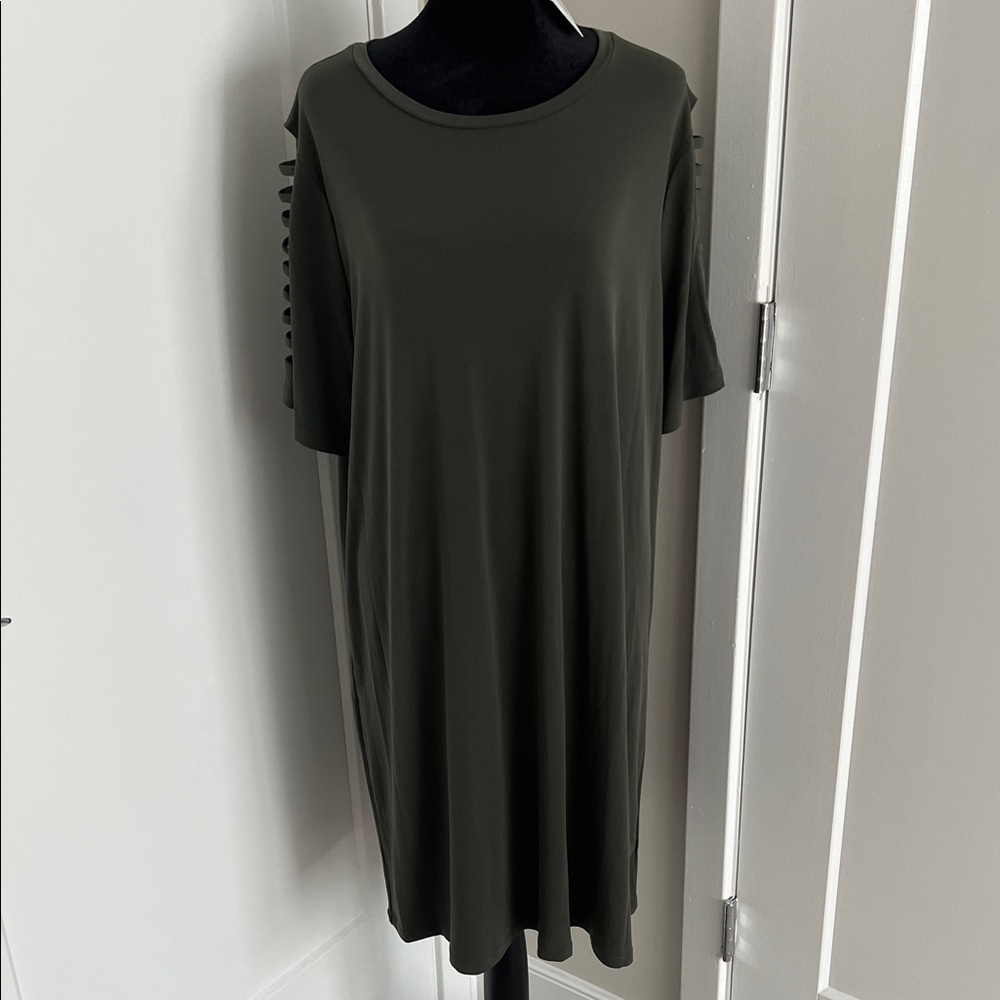 Michael Kors Ivy Green Dress NWT 1X